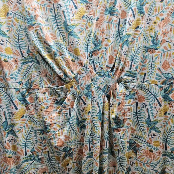 Duluth Trading Womens Dress Colorful Bird Knee Length XL - Picture 7 of 11